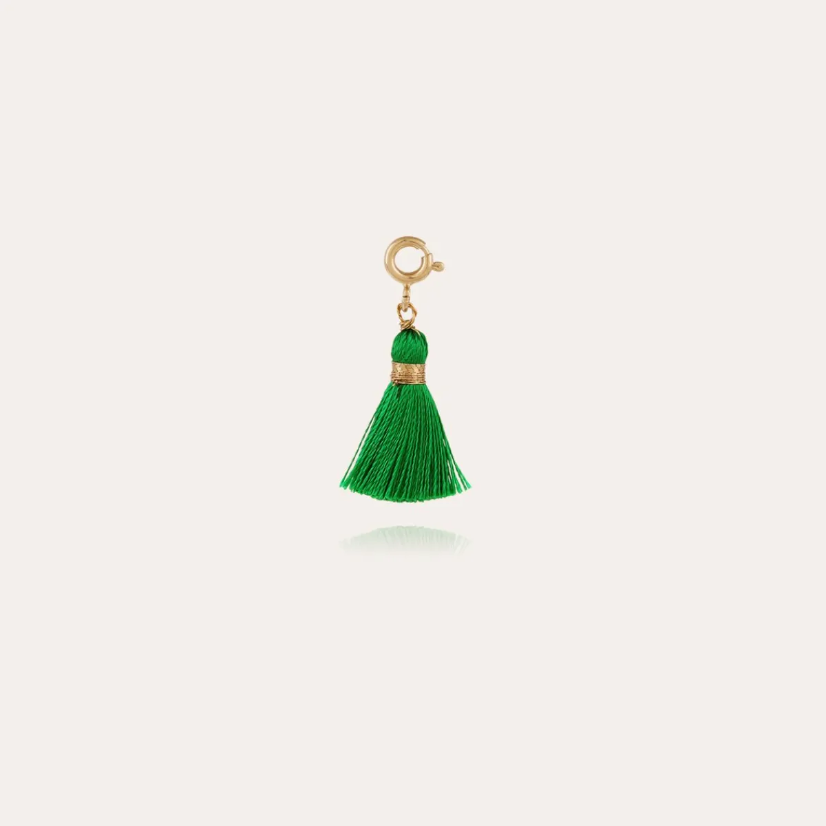 Fashion Gas Bijoux Pompon pendant charms gold Green