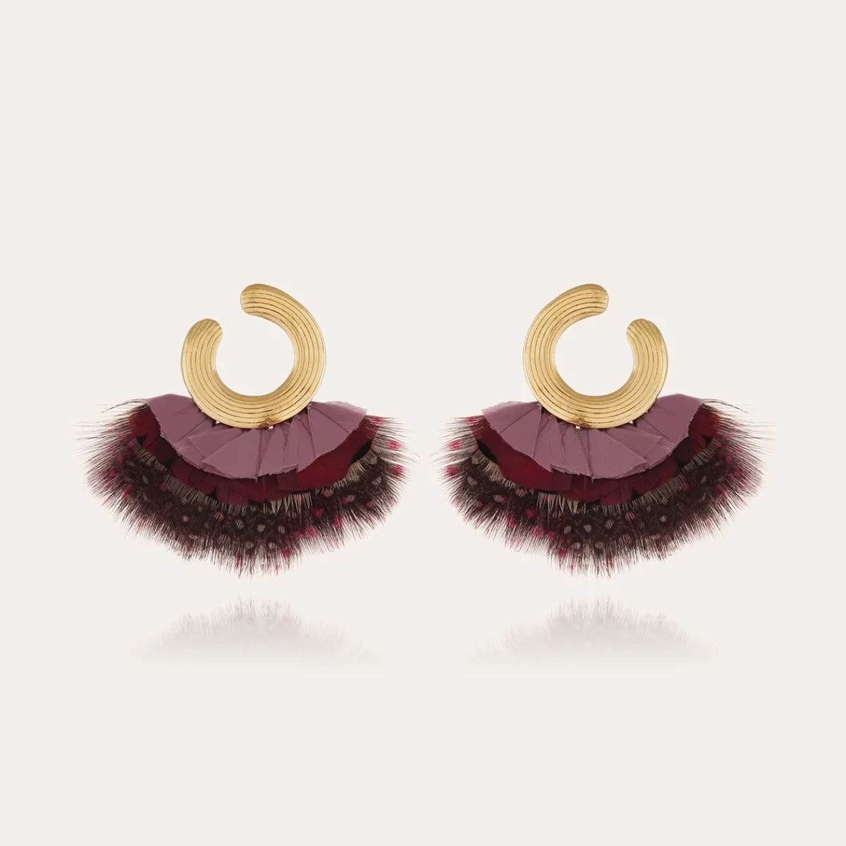 Best Sale Gas Bijoux Positano earrings gold Purplemultico