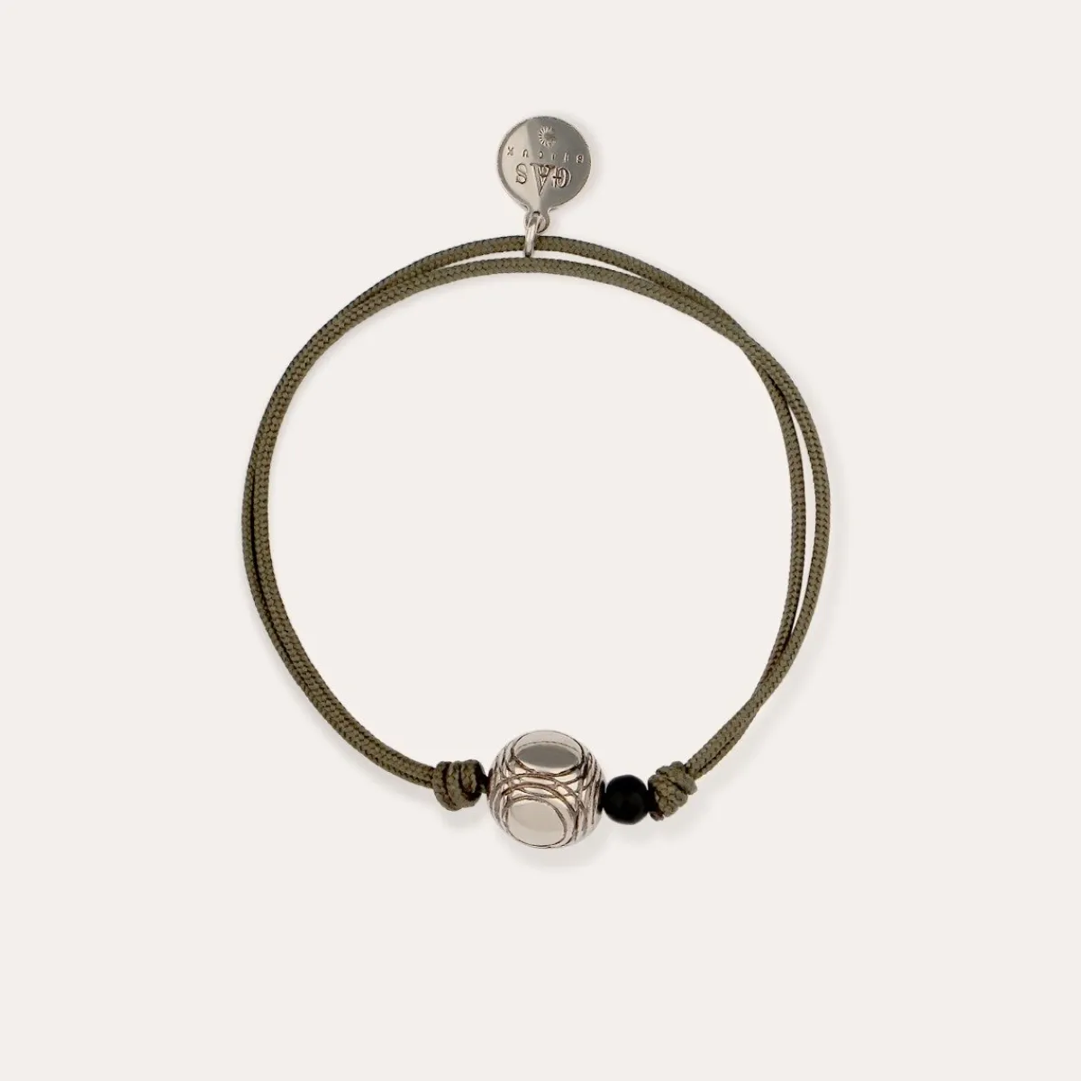 Flash Sale Gas Bijoux Pétanque bracelet silver Khaki