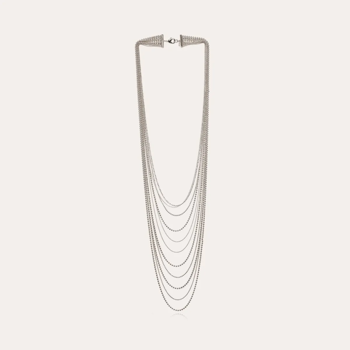 Fashion Gas Bijoux Romeo long necklace silver NOCOLOR