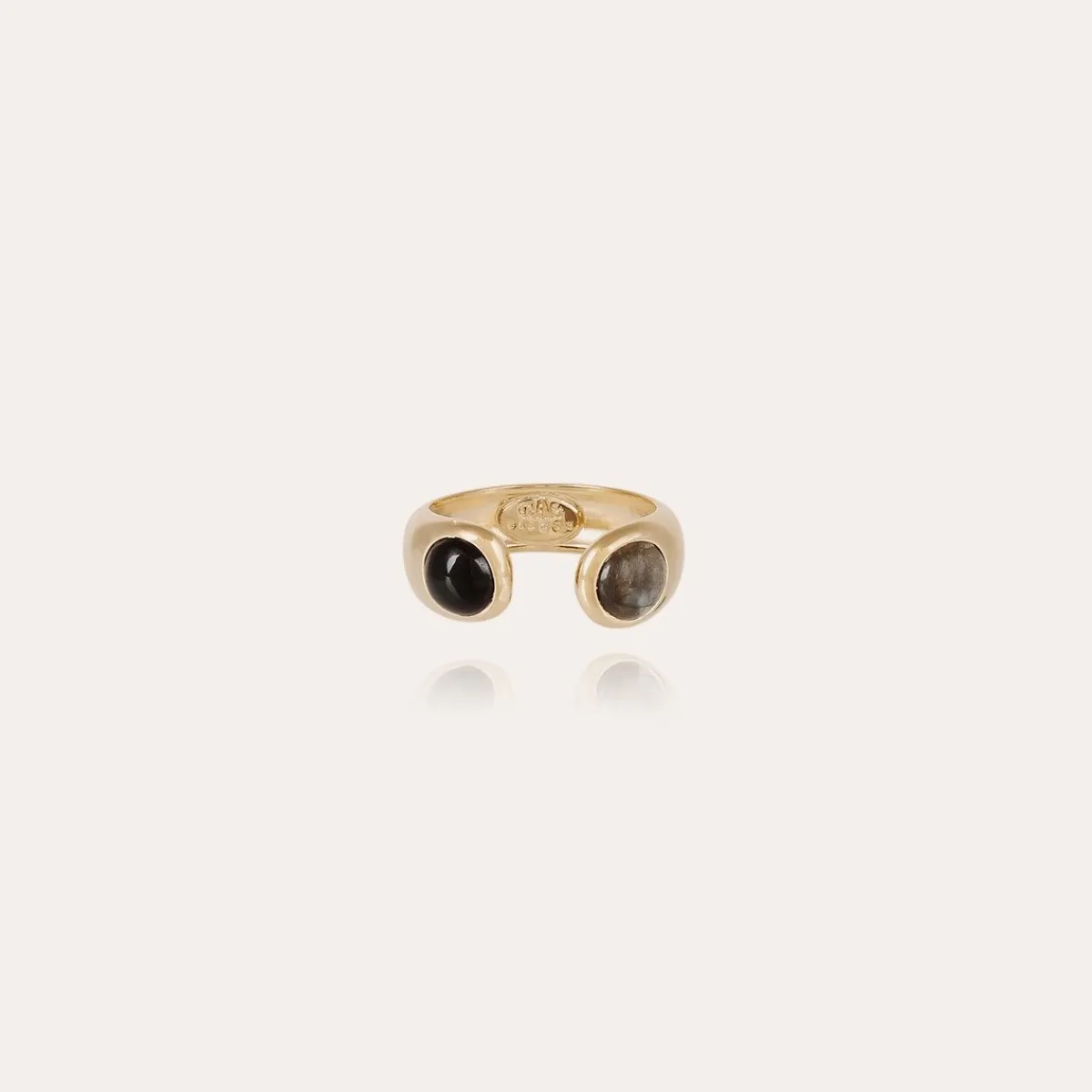 Best Sale Gas Bijoux Saint Germain ring gold - & black Onyx Labradorite