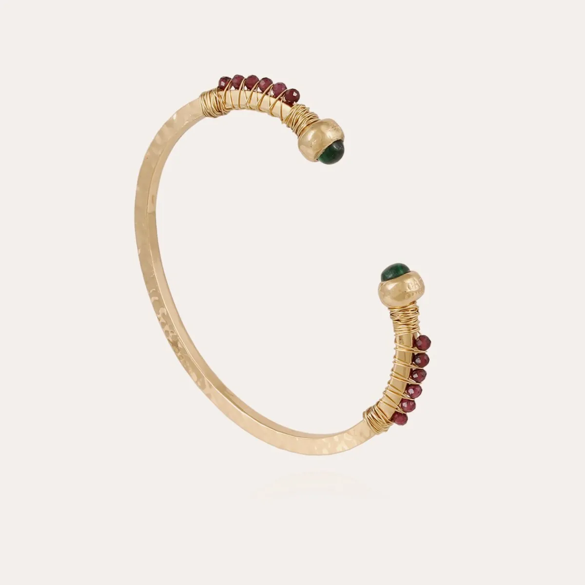 Cheap Gas Bijoux Sari Bis bracelet gold - Malachite