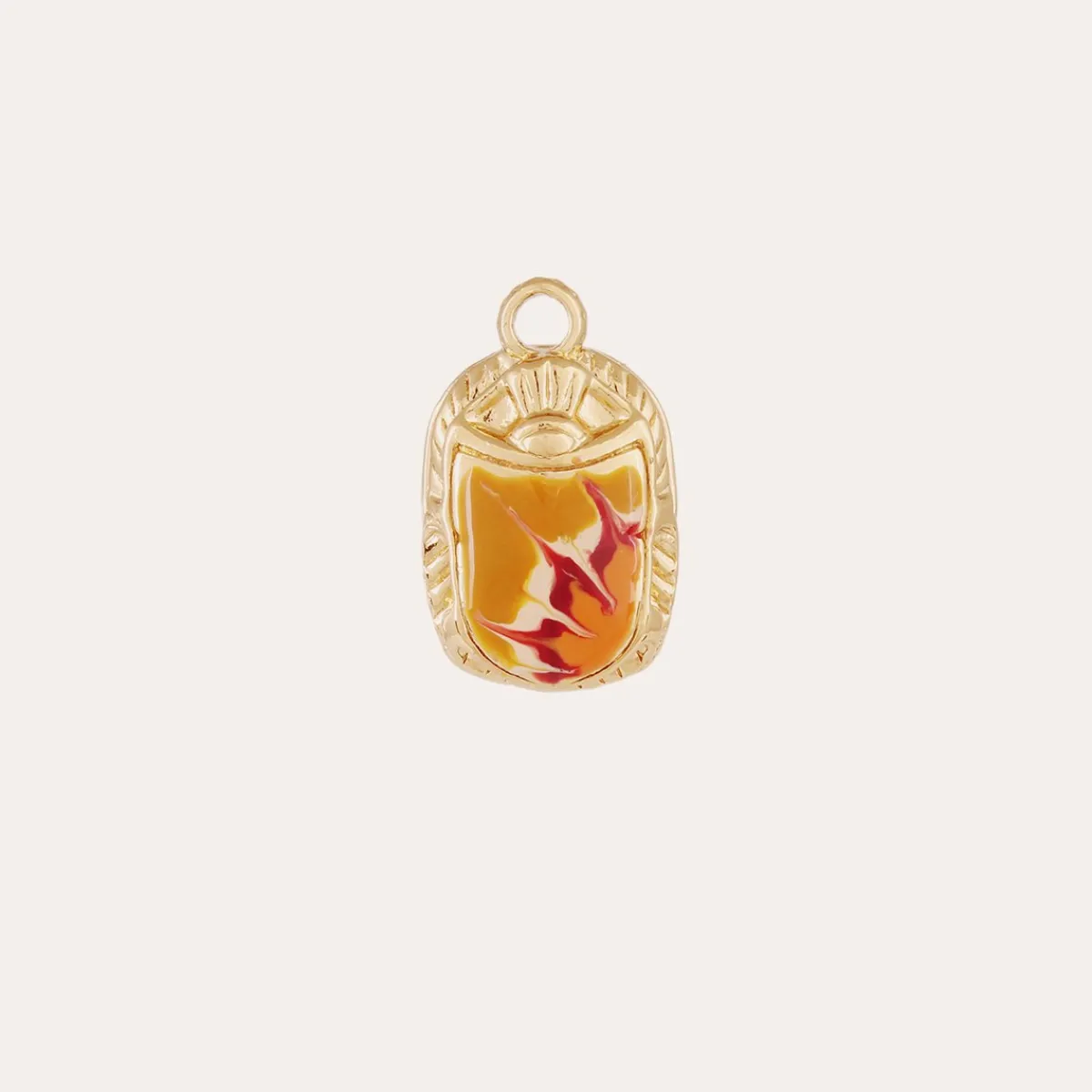 Sale Gas Bijoux Scaramouche enamel Constantine charms gold Burgundymultico