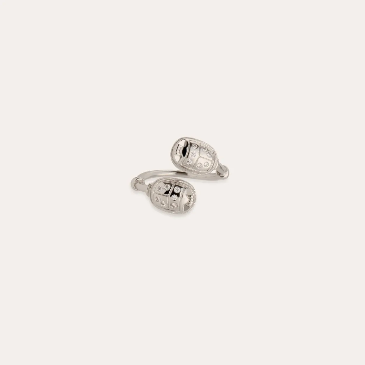 Store Gas Bijoux Scaramouche ring silver - ia Zircon