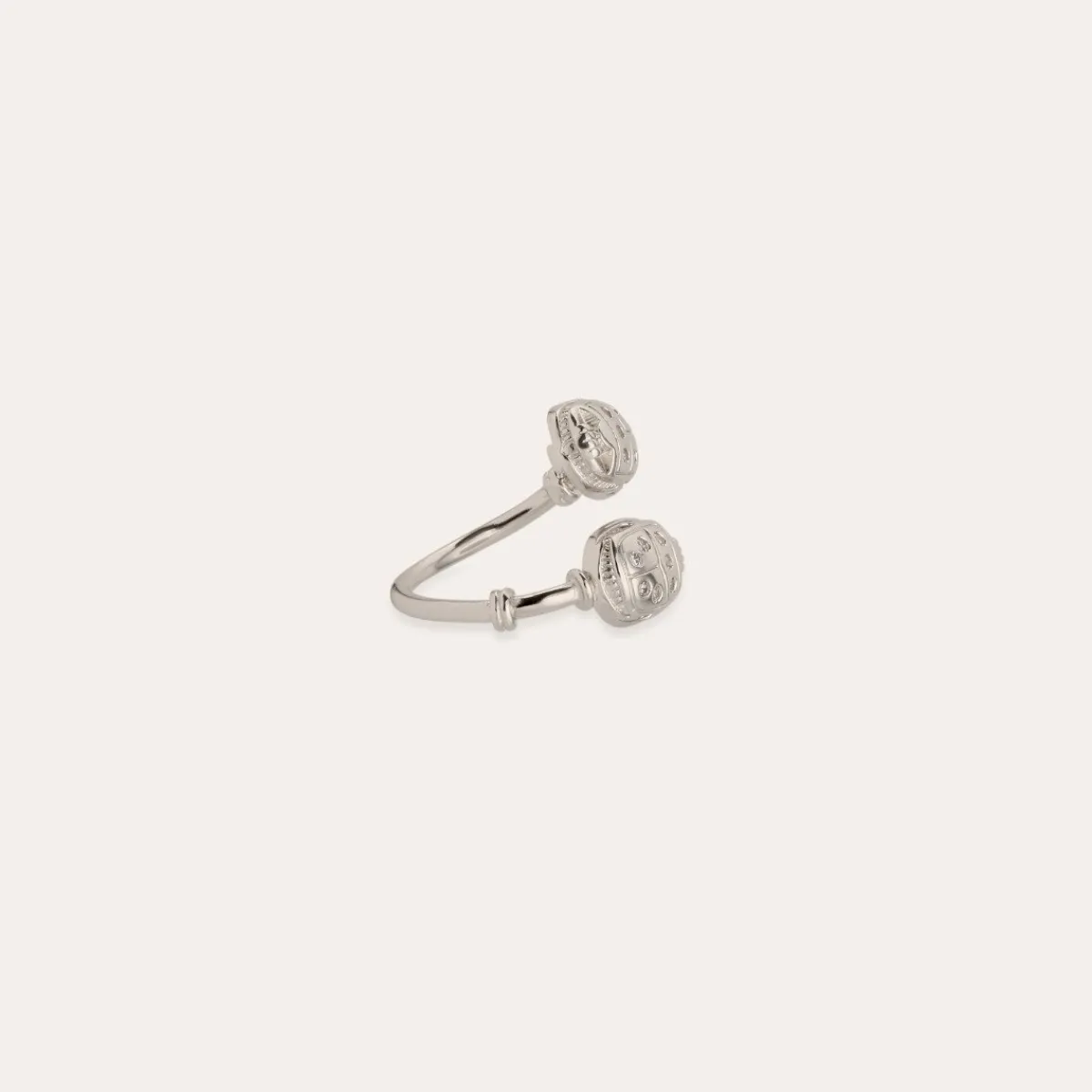 Store Gas Bijoux Scaramouche ring silver - ia Zircon