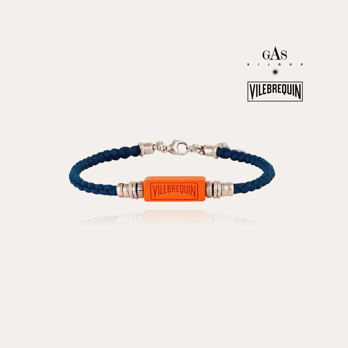 New Gas Bijoux Sea Vilebrequin bracelet silver Orange