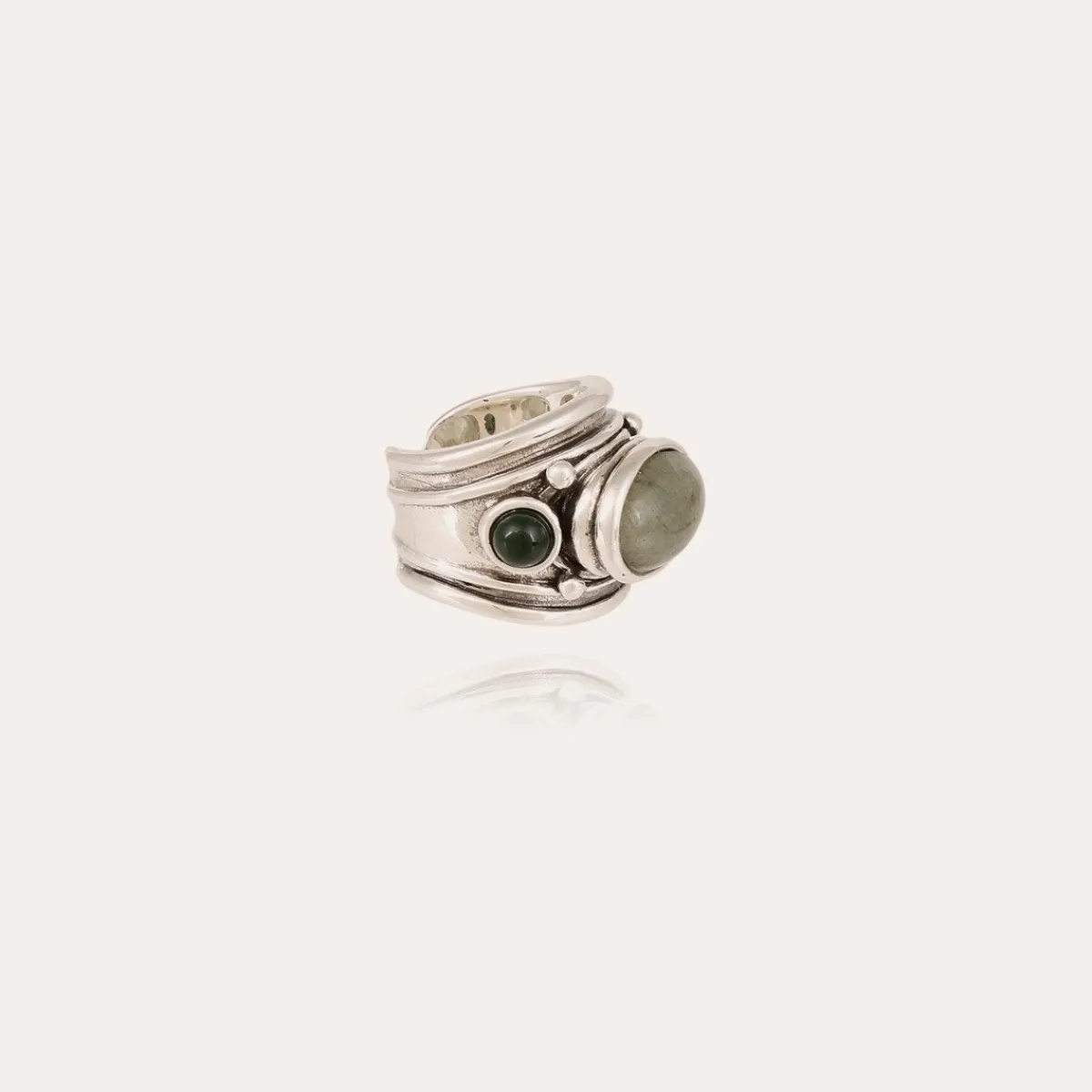 Sale Gas Bijoux Simone ring silver - & Serpentine Labradorite