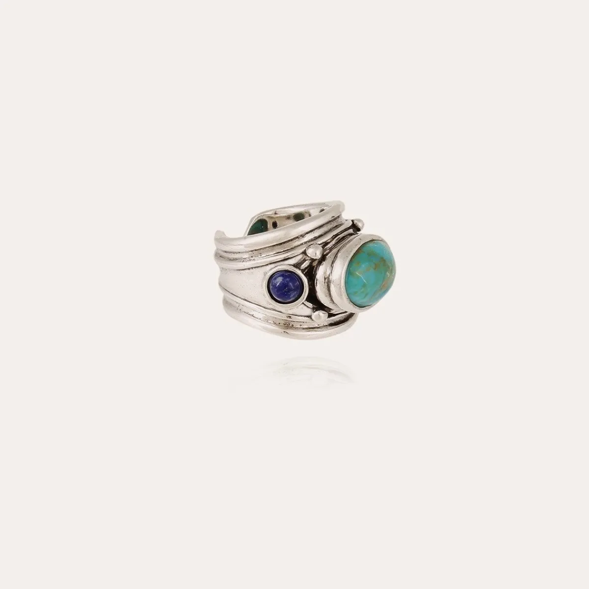 Hot Gas Bijoux Simone ring silver - & Lapis Turquoise