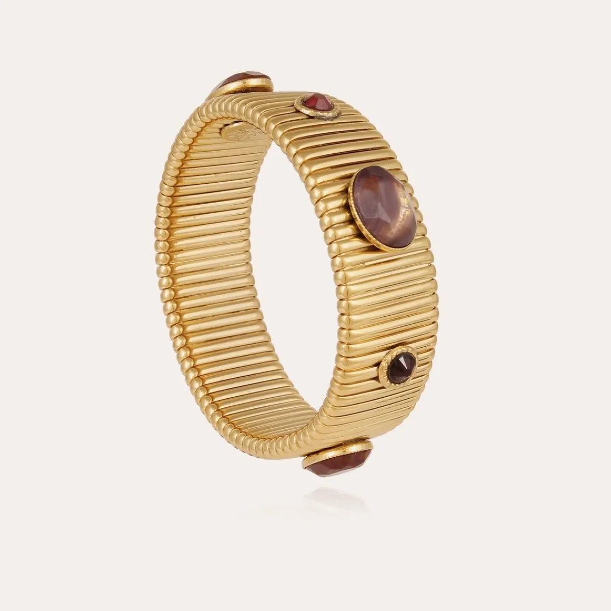 Shop Gas Bijoux Strada bracelet medium size gold Plummultico