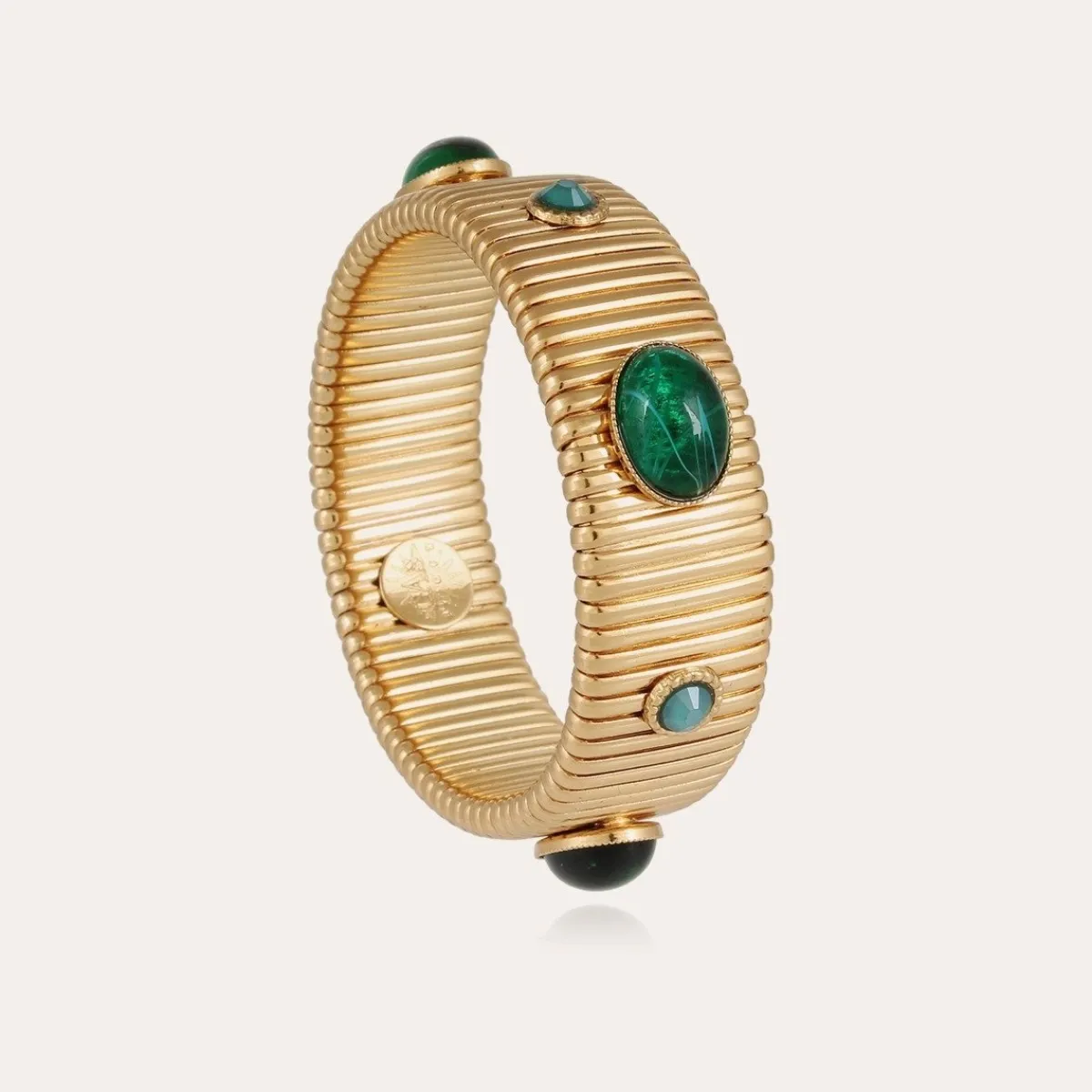 Best Sale Gas Bijoux Strada bracelet medium size gold Green