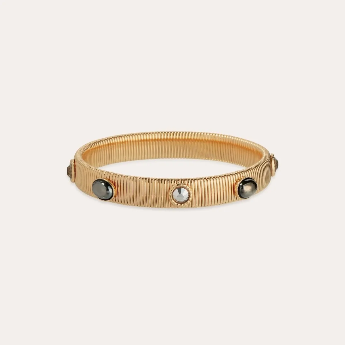 Shop Gas Bijoux Strada bracelet small size gold Greymultico