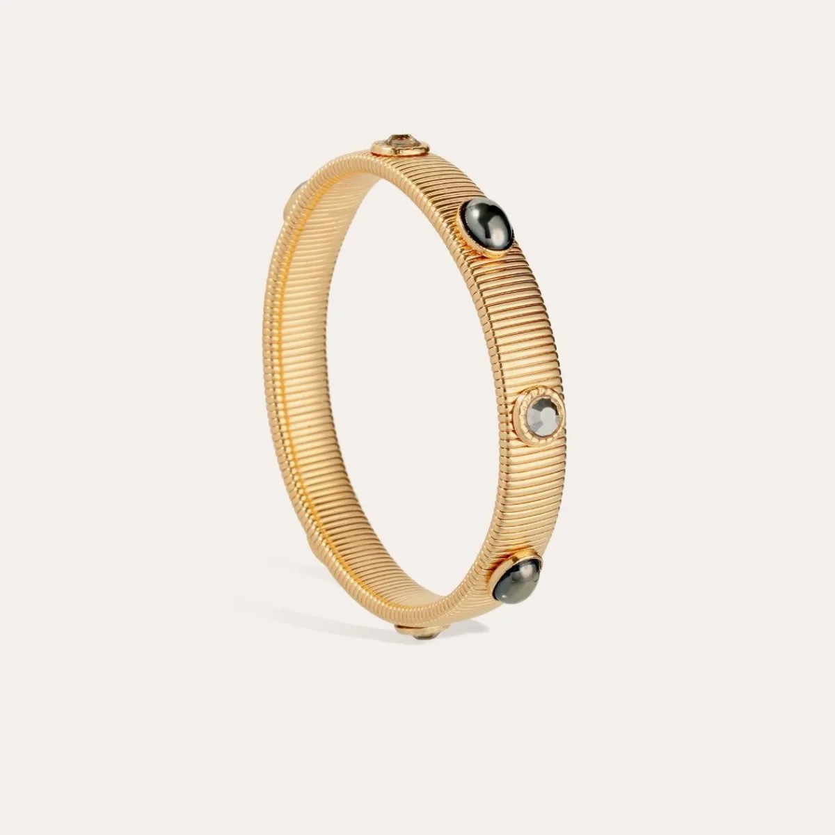 Shop Gas Bijoux Strada bracelet small size gold Greymultico