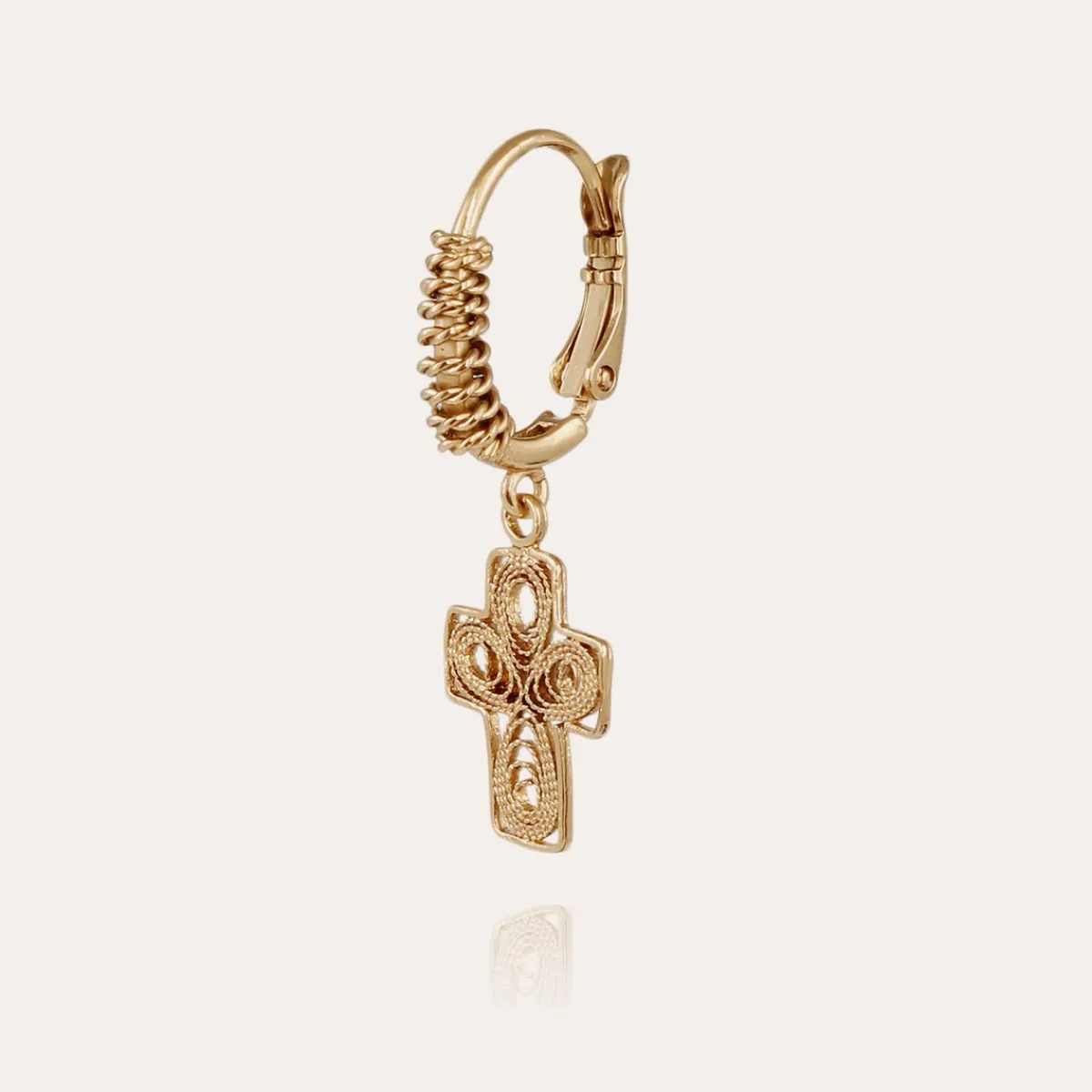 Shop Gas Bijoux Tao Croix Yuca earrings gold Golden