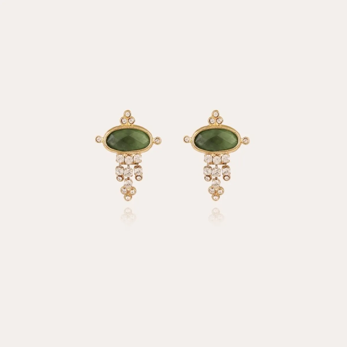 New Gas Bijoux Tiki earrings small size gold - Serpentine