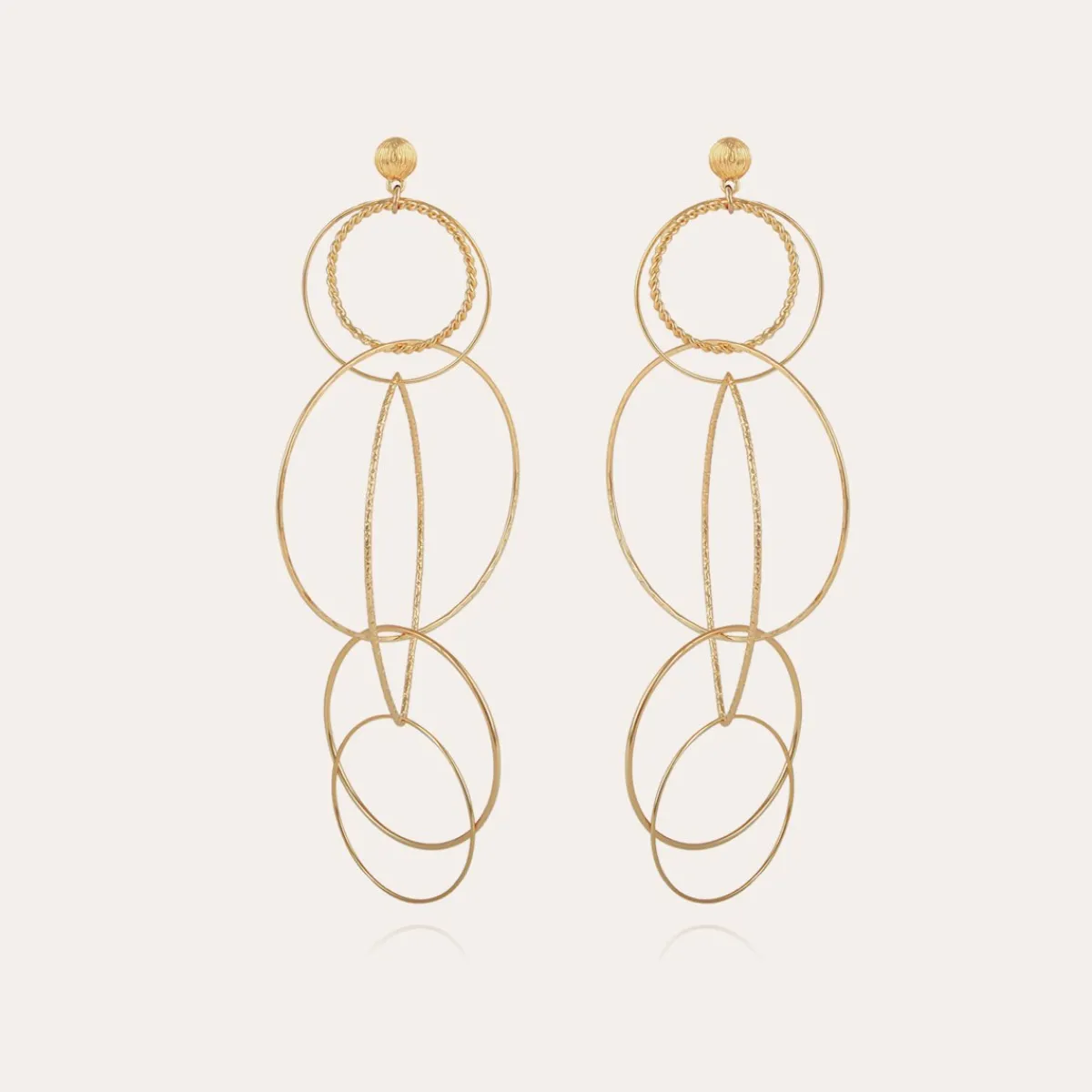 Outlet Gas Bijoux Torsade Multi earrings gold NOCOLOR