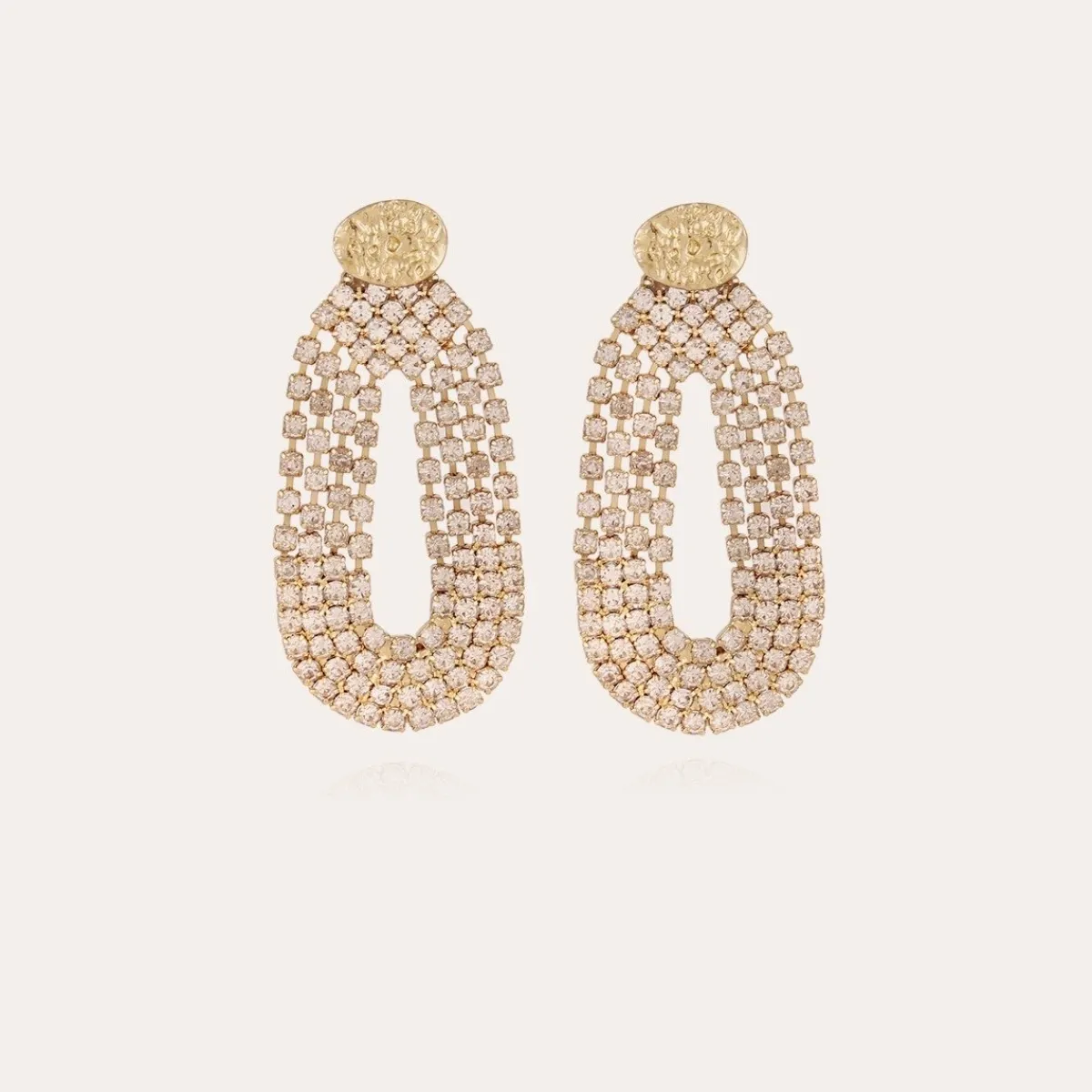 Discount Gas Bijoux Trevise strass earrings gold Crystal