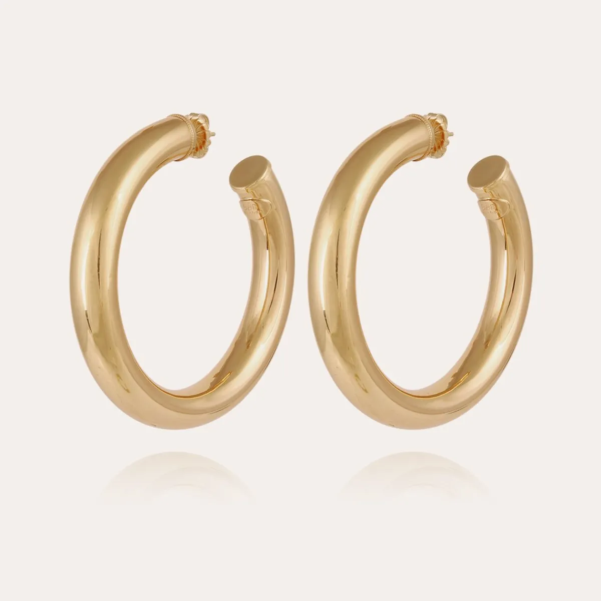 Best Gas Bijoux Turner hoop earrings large size gold NOCOLOR