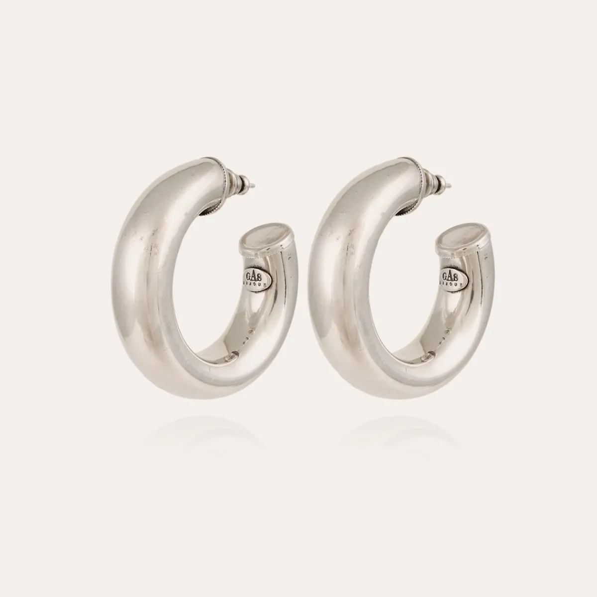 Flash Sale Gas Bijoux Turner hoop earrings silver NOCOLOR