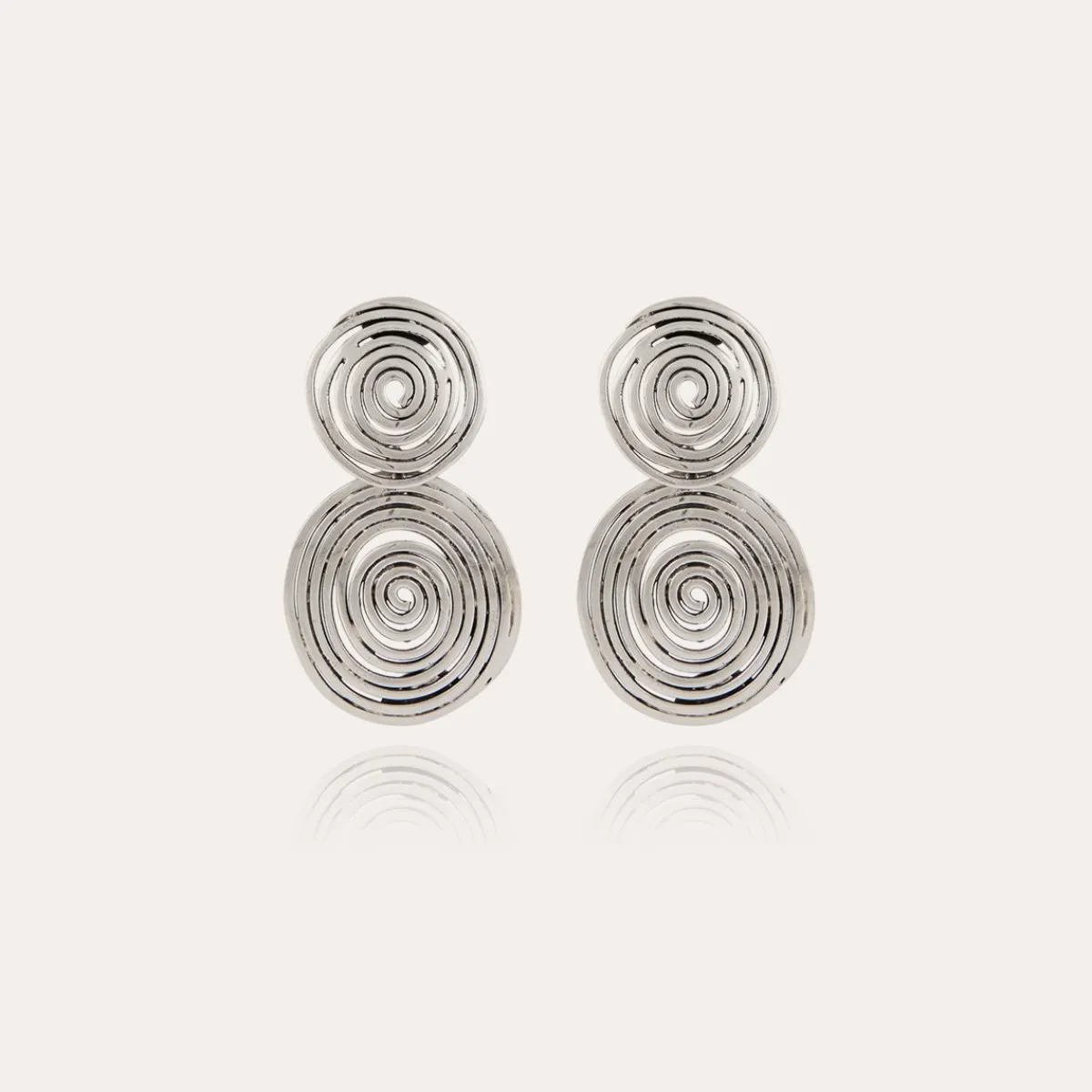 Cheap Gas Bijoux Wave earrings small size silver NOCOLOR