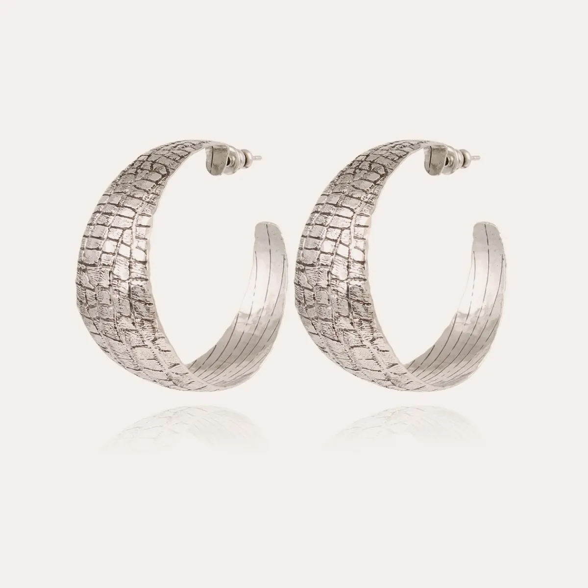 Online Gas Bijoux Wild hoop earrings silver NOCOLOR